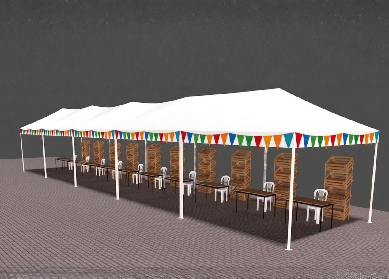 Zona de mercado campesino de Expocomercia Caribe 2026